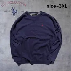 U.S. POLO ASSN スウェット オーバーサイズ 3XL ネイビー