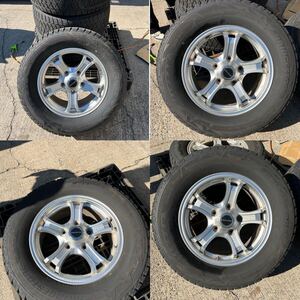 ランクル 100 200 ランドクルーザー スタッドレス 285/60R18 ブリザック DM-V2 ブリヂストン 4本 中古 18インチ 5穴 5H PCD150 