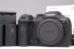 【 極美品 | 動作保証 】 Canon EOS R7 ボディ 【 予備の互換バッテリーパック 追加付属 】