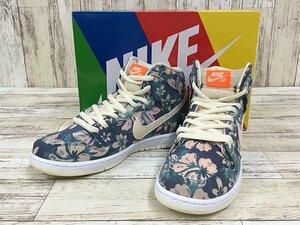 148BH NIKE SB DUNK HIGH PRO QS CZ2232-300 ナイキ ダンク ハイ 27.5cm【中古・美品】