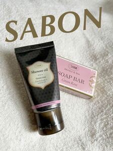 未使用★SABON サボンシャワーオイル30㍉とソープバー20㌘ ２点セット GREENROSEの香り ☆M1875