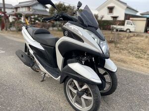 即決価格で送料無料　普通免許仕様 ワイドスペーサー トリシティ125 SE82J トライク登録 高速OK 3人乗り 即車付軽二輪 14529km