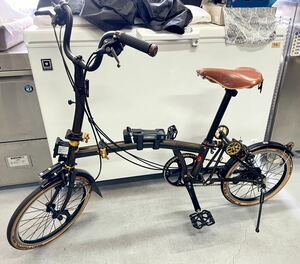 RIDEA部品多数 ブロンプトン ブラックラッカー M6L ブルックスサドル 折りたたみ自転車 BROMPTON C LINE EXPLORE MID M6L