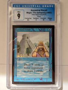 ●MTG●金枠● IE Ancestral Recall(英語 CGC 9)