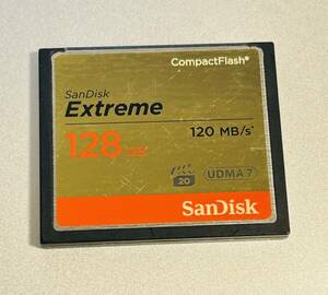 SanDisk Extreme CFカード 128GB サンディスク エクストリー厶 コンパクトフラッシュ CompactFlash Card UDMA 7 中古