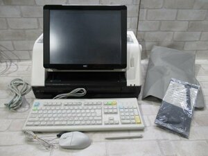 Ω 新DC 0882♪ 保証有 東芝TEC【 SJ-8500-R 】テック 事務コン キーボード / 電源ケーブル / マウス / タッチペン 印字OK