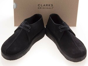 新品/CLARKS/クラークス オリジナルズ/DESERT TREK/ウィメンズ デザートトレック/BLACK SUEDE/ブラック スエード/黒/26165566/22.5cm