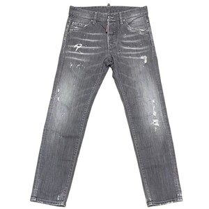 DSQUARED2 ディースクエアード スキニーパンツ S74LB0475 サイズ42 デニム コットン GRY 【中古品】 22407K254