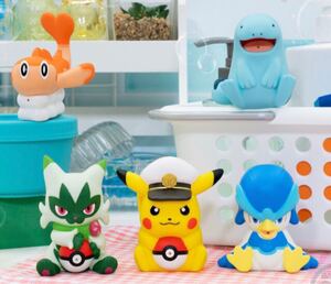 ポケモン みずでっぴゅ～　コンプリートセット　ピカチュウ　水鉄砲　バスグッズ