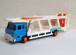 走行OK◎昭和レトロ トミカ ニューオートトランスポート カーキャリア いすゞ 1977 TOMY トミー 旧ロゴ なかよしマーク　札幌市 豊平区