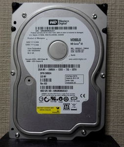 ■正常動作品(未使用品)■WesternDigital製HDD 80GB WD800JD