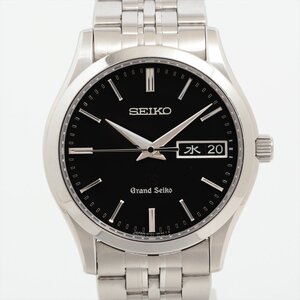 ■ 1円 ～ 正規 中古品 参定28万■ セイコー SEIKO ■ グランドセイコー SBGT021 ■箱説 9F83-0AB0 クォーツ ブラック 黒 メンズ 年差