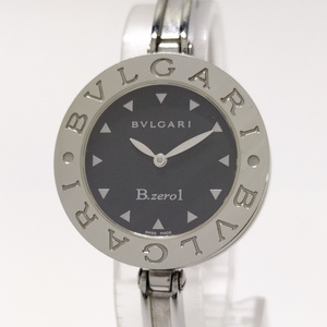 【中古】BVLGARI レディース 腕時計 BーZero1 SS クオーツ ブラック文字盤 BZ30S