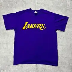 Tシャツ 古着 LAKERS バスケ プリントロゴ 半袖 ストリート t271