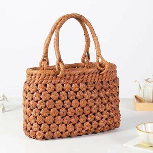 上品/綺麗★職人手作り良品 野山葡萄藤包かごバッグ 手編み山葡萄籠バッグ バスケット籐かご ハンドバック