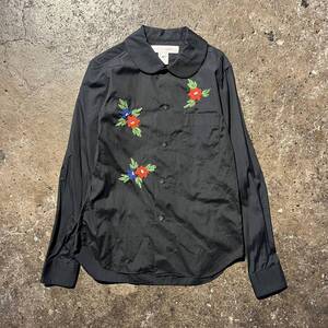 COMME des GARCONS SHIRT 13aw 丸襟フラワー刺繍シャツ コムデギャルソンシャツ 2013aw 