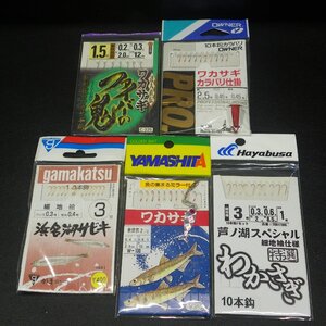 Gamakatsu 浜名湖サビキ 3号 ハリス0.3号 14本鈎 等合計5点セット ※汚れ有 ※在庫品 (6i0207) ※クリックポスト