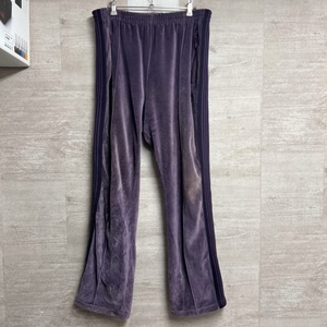 NEEDLES ニードルス　LQ236 Narrow Track Pant-C/Pe Velour ナロートラックパンツ　sizeL パープル　【中目黒B3】