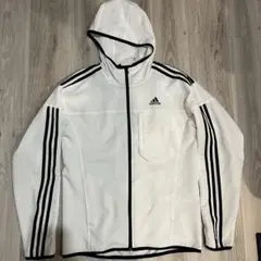 adidas フード付きジャケット L ホワイト