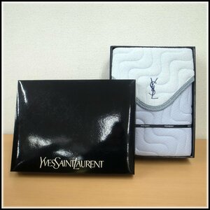 YVESSAINT LAURENT イヴサンローラン　パッドシーツ　4154-1350-30　シングル　綿100％　ポリエステル100%　水色　未使用品