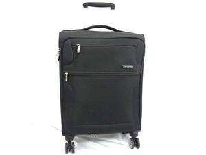 1円 ■美品■ Samsonite サムソナイト ナイロン 4輪 キャリーバッグ キャリーケース スーツケース トラベルバッグ ブラック系 BJ6730