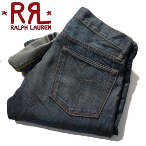 美品【RRL】ダブルアールエル雰囲気抜群/過去レアモデル/STILLWATER WASH/SLIM FIT/ジャパンサルベージデニム30×32ラルフローレン