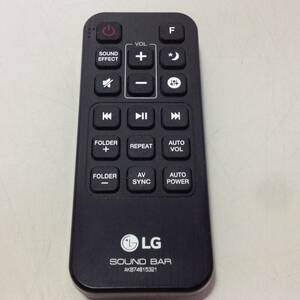 ★LG/エルジー/オーディオ用/サウンドバースピーカーシステム用/リモコン/AKB74815321/中古/8-6274