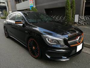 【車検8年8月】1000円売り切り！27年 メルセデスAMG CLA45 シューティングブレーク オレンジアートエディション 4マチック 美車！