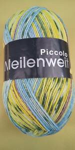 ★ 毛糸 LANA GROSSA ラナグロッサ Meilenweit メイランバイト Piccolo #4414 4ply/4本撚り イタリア製 ソックヤーン 靴下 ★