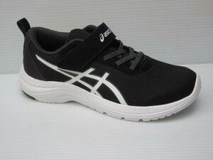 セール asics 21.0cm マジック式 アシックス レーザービーム ML-MG 1154A170 001 黒/白 子供 キッズ 男の子 スニーカー 通学 上履き