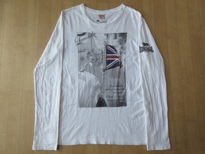 RATTLE TRAP LONSDALE コラボ フォト メッセージ 長袖 カットソー 03 白 ホワイト ラトルトラップ ロンズデール ロンT Tシャツ MODS モッズ