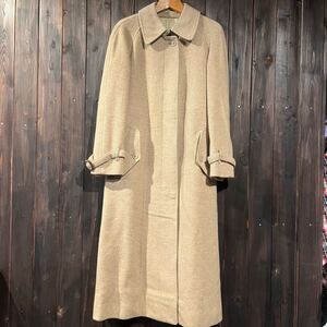 90’BURBERRY バーバリー　バルマカーンコート　ウール ベージュ