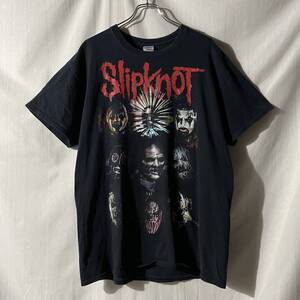 SlipKnoT スリップノット ツアーTシャツ PREPARE FOR HELL WORLD TOUR 2014-2015 ヴィンテージ ブラック バンドT ヘヴィーメタル L