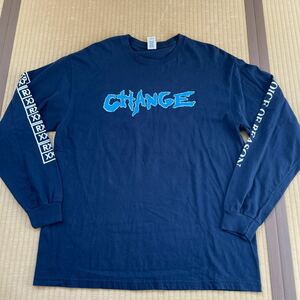 CHANGE バンドTシャツ チェンジ - VOICE OF REASON ロンT ハードコア Tシャツ change 長袖Tシャツ ロングスリーブTシャツ