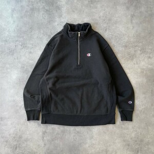 チャンピオン リバースウィーブ ハーフジップ スウェット 4XL 紺 目あり