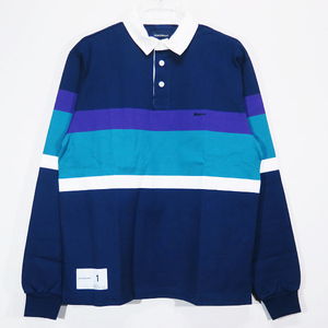 DESCENDANT ディセンダント 20AW PUBA POLO LS 202ATDS-CSM19 プーバ ポロ ロングスリーブ ネイビー 長袖 ラガー シャツ mayk