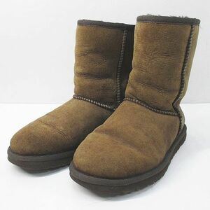 アグ オーストラリア UGG australia 5825 ムートンブーツ 23.0cm ブラウン 茶系 レザー