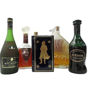 【1,000円～】ブランデー 5本 まとめ売り CAMUS NAPOLEON 青 / LARSEN / SUNTORY XO 他【未開栓】[M5932]