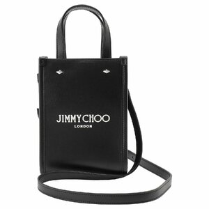 ジミーチュウ トートバッグ JIMMY CHOO MINI N/S TOTE ANR BLACK WHITE SILVER ミニ N/S 2WAY ショルダーバッグ クロスボディ