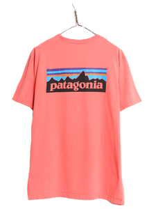 17年製 パタゴニア ポケット付き 両面 プリント 半袖 Tシャツ メンズ XL / Patagonia アウトドア ポケT P-6 ボックスロゴ バックプリント