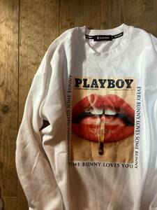 00年代 PlayBoy プレイボーイ フォトプリント スウェット バニー 80年代 90年代 ビンテージ ヴィンテージ サイズL