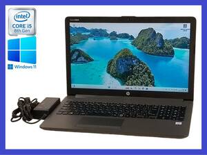 ★第8世代 i5 搭載 HP Notebook 250 G7 Core i5-8265U 1.6GHz/メモリ16GB/ SSD 128GB/ 1366x768/ Windows 11 Pro！30日間返品保証