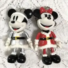 ディズニー ミッキー ミニー クリスマス キーホルダー サンタクロース