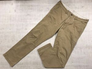 ホリスター Hollister アメカジ サーフ ベーシック スリム ストレート チノパンツ ボトムス メンズ ストレッチ 31×30 ベージュ