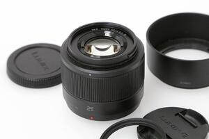 並品｜パナソニック LUMIX G 25mm F1.7 ASPH. H-H025-K ブラック CA01-C534-2R2A