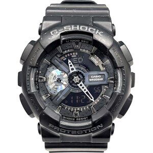 泉店24-1274 【良品/付属品〇】 カシオ GA-110-1BJF ジーショック G-SHOCK クオーツ時計 クロノグラフ アナログ デジタル ブラック メンズ