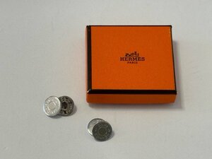 HERMES セリエ カフリンクス カフス カフスボタンシルバー メンズ ファッション 小物 コイン型エルメス☆ちょこオク☆80