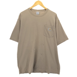 古着 カーハート Carhartt 半袖 ワンポイントロゴポケットTシャツ メンズL相当 /eaa432825