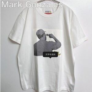 マークゴンザレス プリント Tシャツ ホワイト　L