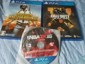 【PS4】 PLAYERUNKNOWN S BATTLEGROUNDSPS4　COD NBA 3点セット 動作品